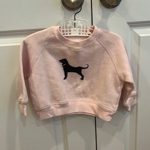 Black Dog 12-18M pink sweatshirt